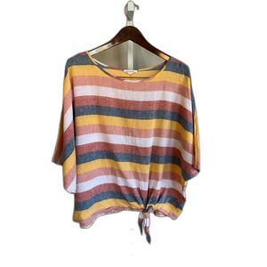Beach Lunch Lounge Collection Multi Color Kimono Style Women Top One Size
